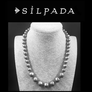 Silpada Iconic Retired Sterling Silver Atmospheric Ball Necklace